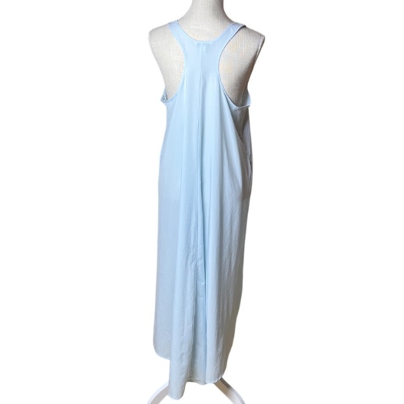 Athleta Breezeful Racerback Presidio Baby Blue Hi Lo Midi/Maxi Dress - M/P - Picture 4 of 9